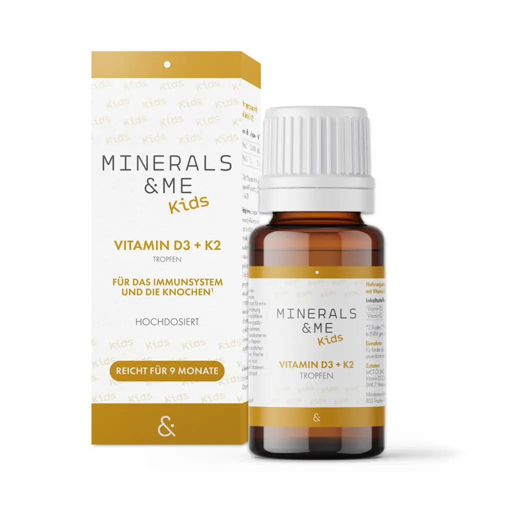 MINERALS & ME KIDS VITAMIN D3 K2 TROPFEN